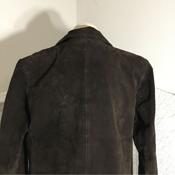 Savannah VTG 100% Leather Brown Jacket  Size 4P - Picture 12 of 14